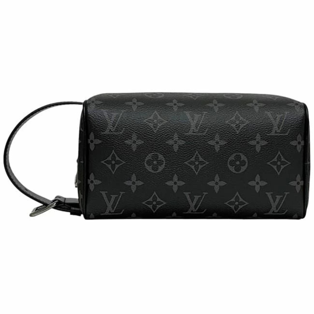 Louis Vuitton Locker Dopp Clutch Bag Black Eclipse Black Shoulder Handle Strap - Picture 4 of 10
